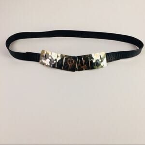 Bonnie Boynton Leather One-size-fits-all Black ? Blue Belt